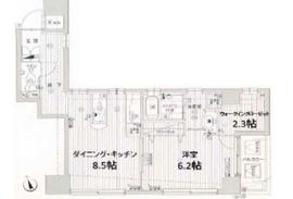 デュオ・スカーラ虎ノ門 8階 間取り図
