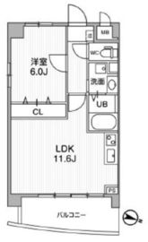 プリマベーラ代々木 402 間取り図