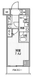 GENOVIA阪東橋skygarden (ジェノヴィア阪東橋スカイガーデン) 11階 間取り図