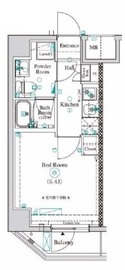 AZEST横濱関内 7階 間取り図