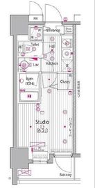 グランド・ガーラ桜木町駅前 9階 間取り図