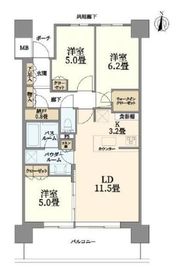 シティタワー金町タワー棟 6階 間取り図