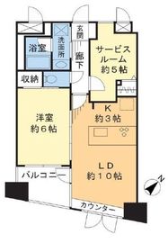 グランシティラピュタタワー 3階 間取り図