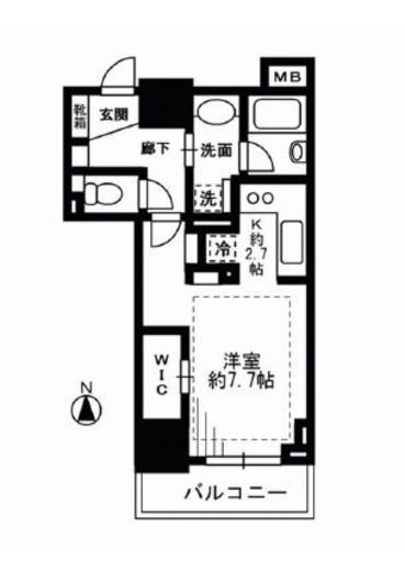 ライオンズ四谷タワーゲート 11階 間取り図