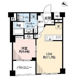 イニシアイオ杉並和泉 2階 間取り図