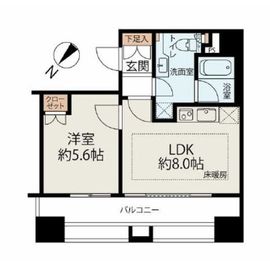 ファミールグラン銀座4丁目 13階 間取り図