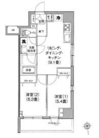 アイル大手町 2階 間取り図