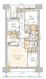 HARUMI FLAG SUN VILLAGE (晴海フラッグ サンヴィレッジ) 11階 間取り図