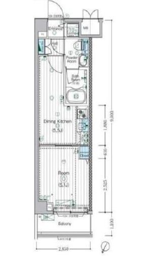 MAXIV宮崎台 (マキシヴ宮崎台) 2階 間取り図