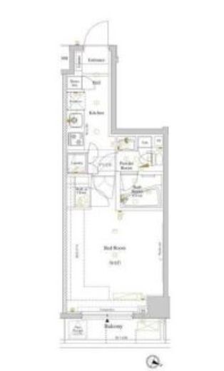 ルクレ高円寺アジールコート 703 間取り図