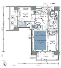 シティハウス東中野駅前 7階 間取り図