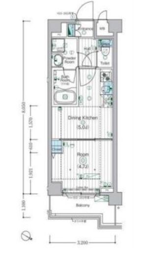 MAXIV宮崎台 (マキシヴ宮崎台) 2階 間取り図