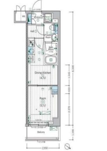MAXIV宮崎台 (マキシヴ宮崎台) 2階 間取り図