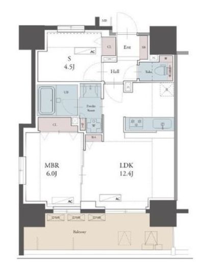 ラグゼナ用賀 907 間取り図