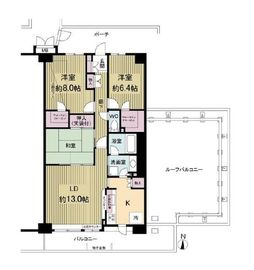 ザ・ウインベル仙台堀公園 14階 間取り図