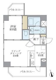 バンクサイドコート常盤 401 間取り図