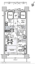 クリオレジダンス横浜新杉田 9階 間取り図