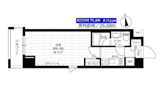 ステージファースト新御徒町 11階 間取り図