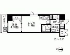 LA BELJOUR錦糸町 (ラベルジュー錦糸町) 807 間取り図