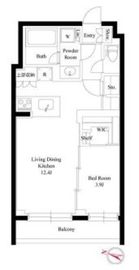 ルネサンス六本木プレミアムコートVivant 402 間取り図