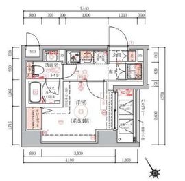 グランヴァン元住吉 404 間取り図