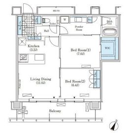 メルクマール京王笹塚レジデンス 2007 間取り図