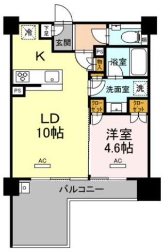 セントラルレジデンス東中野 6階 間取り図