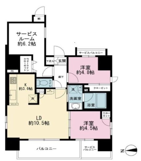 アークプラザ西日暮里 8階 間取り図
