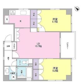 グランリヴィエール 403 間取り図