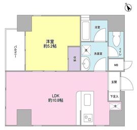 ミュールメゾン西新宿 801 間取り図
