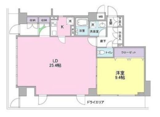 Ciment二子玉川 (シマン二子玉川) 101 間取り図