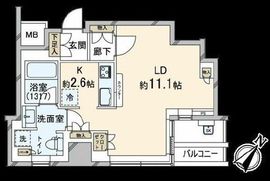 クロスエアタワー 17階 間取り図