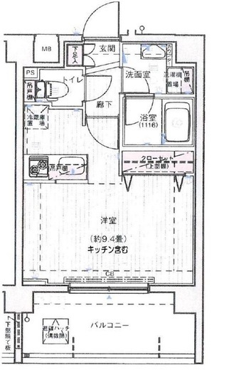 プレールドゥーク新宿御苑Ⅱ 2階 間取り図
