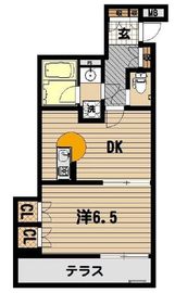 エスコートノヴェル白金高輪 1階 間取り図