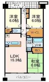 クレストフォルム東京ビューフォート 9階 間取り図