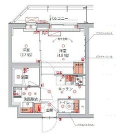 ハーモニーレジデンス神楽坂ヒルズthird 4階 間取り図