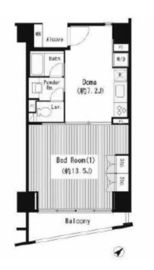 ロジェ二番町 6階 間取り図