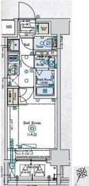 GENOVIA阪東橋Ⅱskygarden (ジェノヴィア阪東橋2スカイガーデン) 3階 間取り図