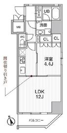 シーズンフラッツ浅草 803 間取り図