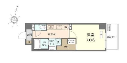 K.Curacion 805 間取り図