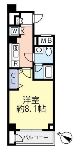 グランヴァン駒沢大学 2階 間取り図