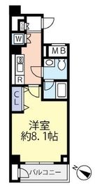 グランヴァン駒沢大学 2階 間取り図