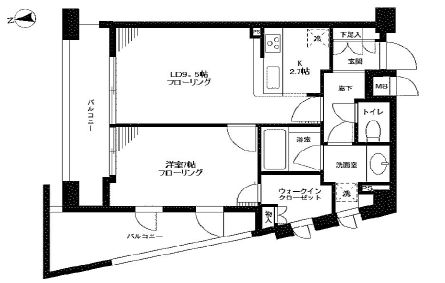 オーキッドレジデンス神楽坂 233 間取り図