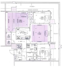 シティタワー新宿 21階 間取り図