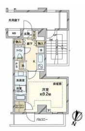 リビオレゾン参宮橋 2階 間取り図