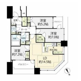 スカイズタワー＆ガーデン 7階 間取り図