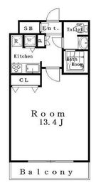 コンシェリア西新宿タワーズウエスト 20階 間取り図