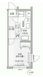 ローレル戸越 401 間取り図