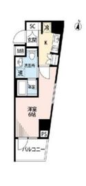 プレール・ドゥーク横濱紅葉坂 4階 間取り図