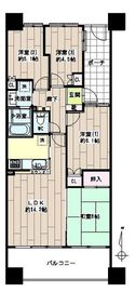 ヨコハマオールパークス第二街区 8階 間取り図
